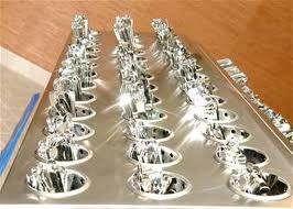 Silverware, utencils, dollies and food processing equipments